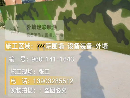 万州 迷彩漆喷涂价格（按平方米计费）